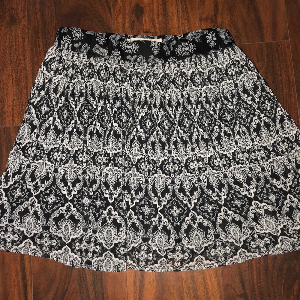 Black and white skirt